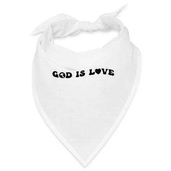God is Love - Bandana - Weiß - Vorne
