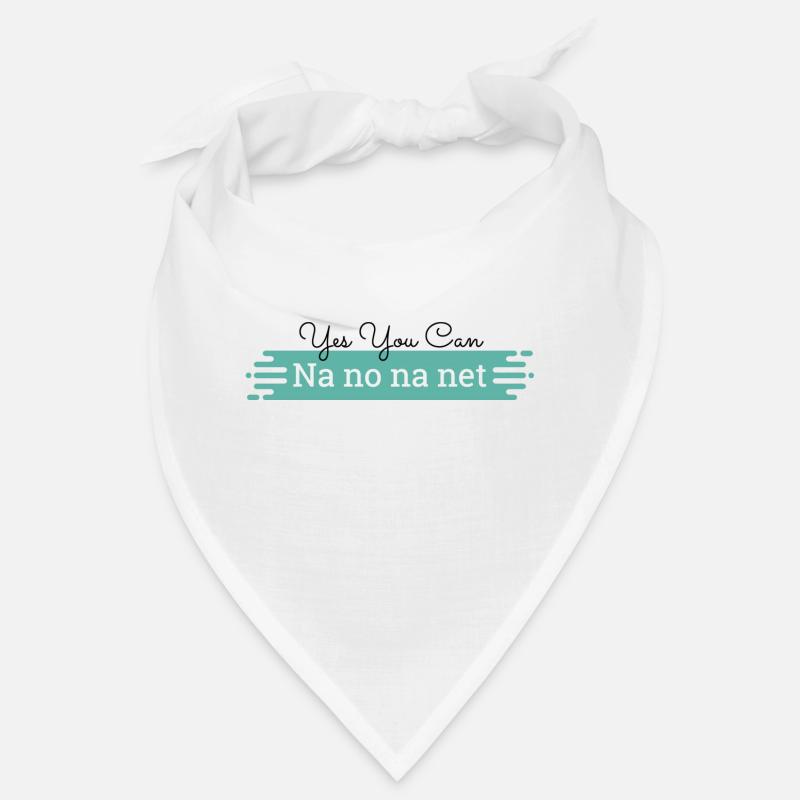 Na no na net - black text Bandana
