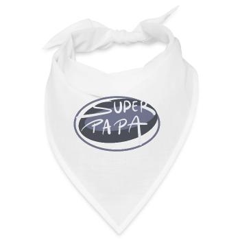 Super Papa - Bandana - Weiß - Vorne