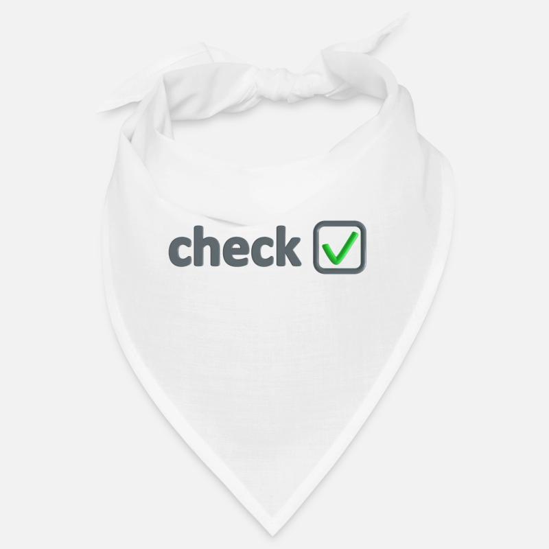 check box with green hook everything ok Bandana