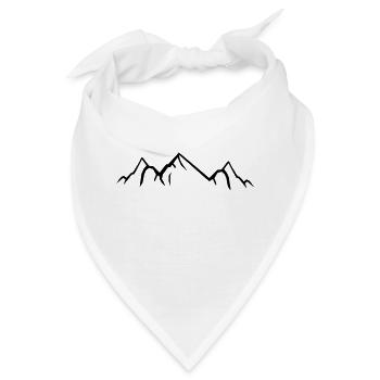Mountains - Bandana - Weiß - Vorne