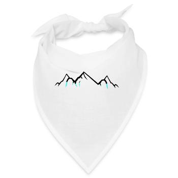 Mountains - Bandana - Weiß - Vorne