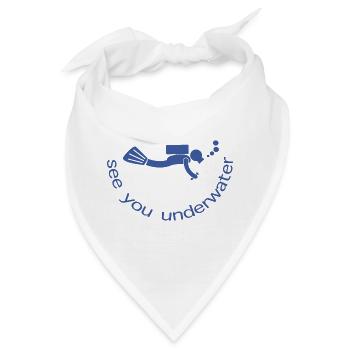 see you underwater - Bandana - Weiß - Vorne