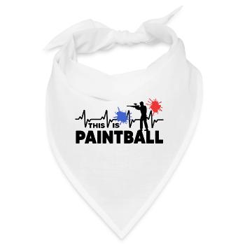 paintball gotcha paintballer - Bandana - Weiß - Vorne