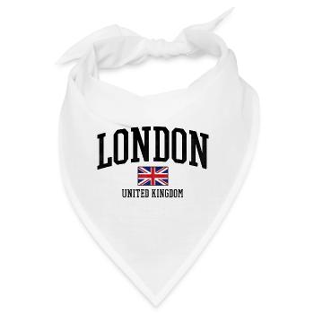London Distressed Union Flag Graphic - Bandana - Weiß - Vorne