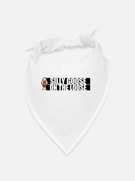 goose on the loose - Bandana - Weiß - Vorne