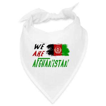 Wir sind Afghanistan - Bandana - Weiß - Vorne