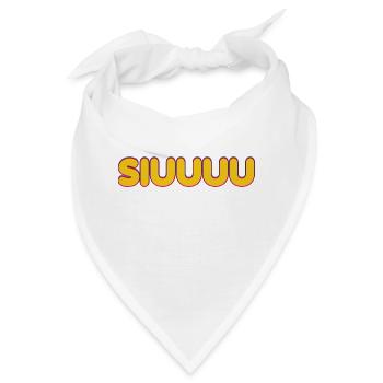 Siuuuuu - Bandana - Weiß - Vorne