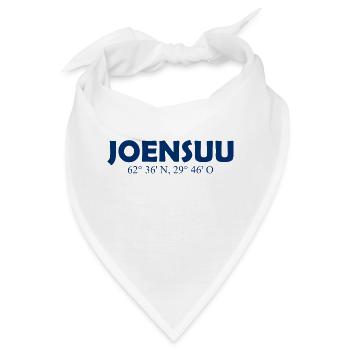 Joensuu - Finland - Coordinates - Longitude Latitu - Bandana - Weiß - Vorne