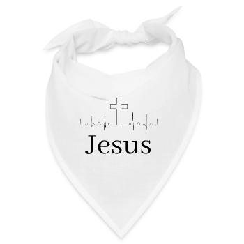 Jesus Worship bless pray - Bandana - Weiß - Vorne