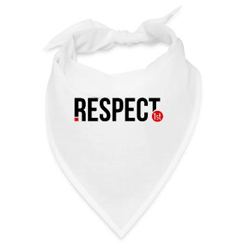 Respekt 1. - Bandana - Weiß - Vorne