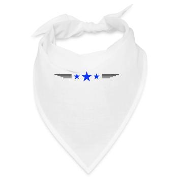 Stars - Bandana - Weiß - Vorne