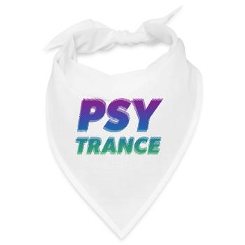 Psytrance Trance Musik Rave Party Festival Kunst - Bandana - Weiß - Vorne
