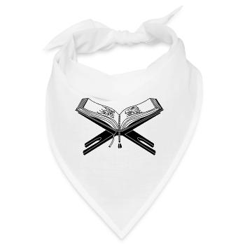 Koranlogo heiliges Buch - Bandana - Weiß - Vorne