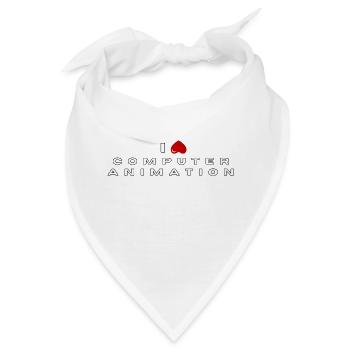 Ich hasse Computeranimation - Bandana - Weiß - Vorne