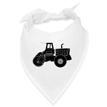 Transparente Walzenmaschine - Bandana - Weiß - Vorne