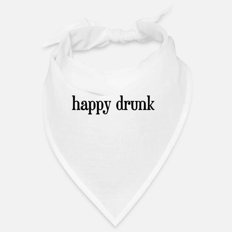 Happy Drunk Black Bandana