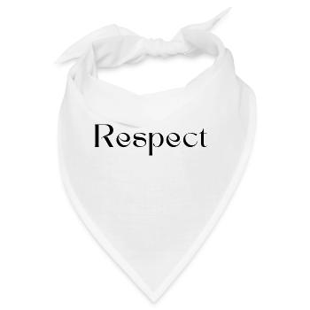 Respekt - Bandana - Weiß - Vorne