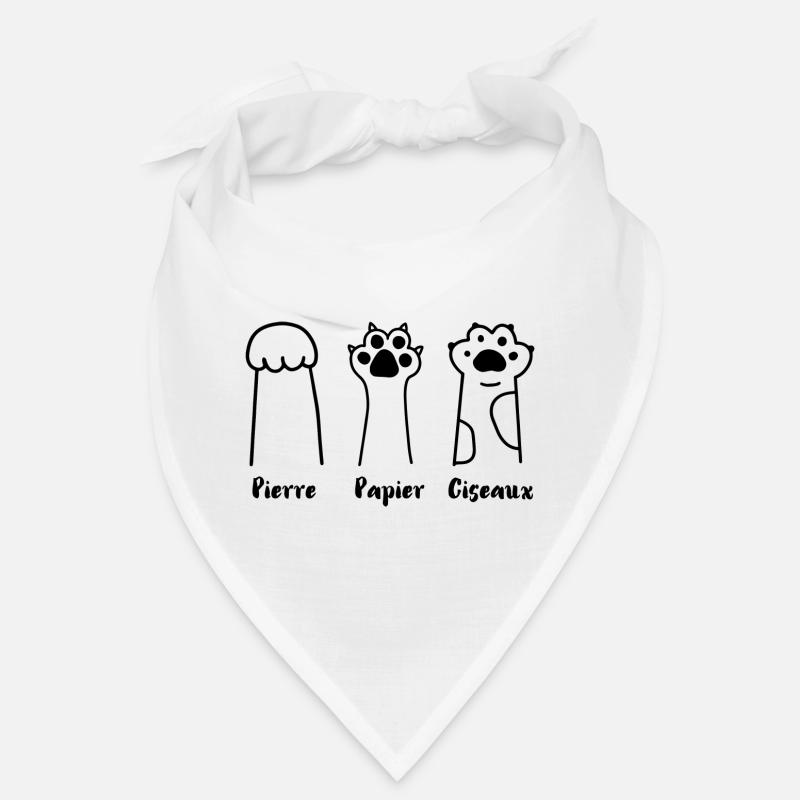 Jeu de Patte: Pierre, Papier, Ciseaux Bandana