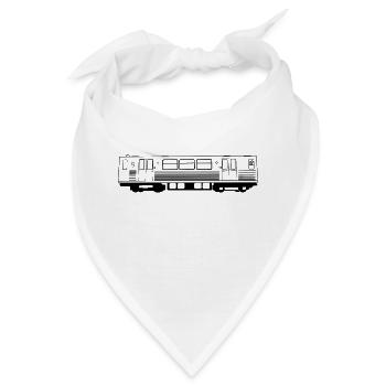 Berliner U-Bahn - Bandana - Weiß - Vorne