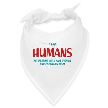 Menschen - Bandana - Weiß - Vorne