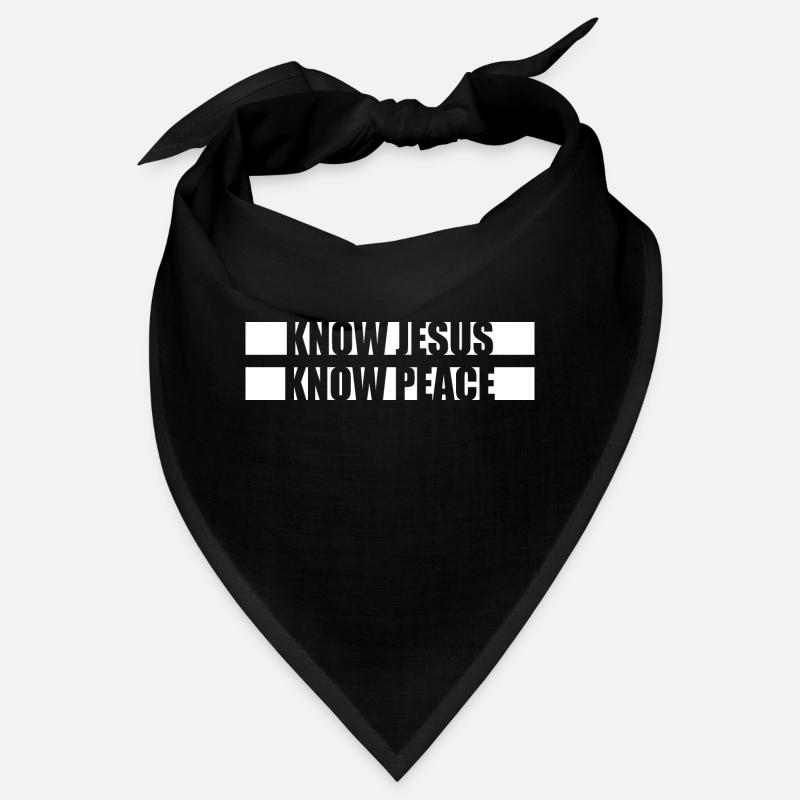 Know Jesus Know Peace No Hate Christian Bible Love Bandana