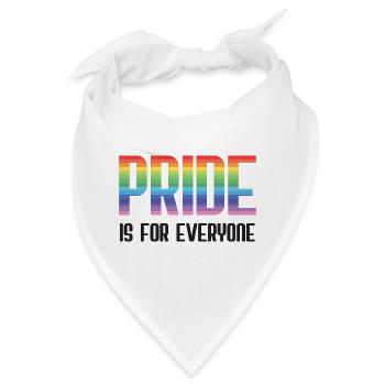 LGBT Pride Month - Pride ist für alle da - Bandana - Weiß - Vorne