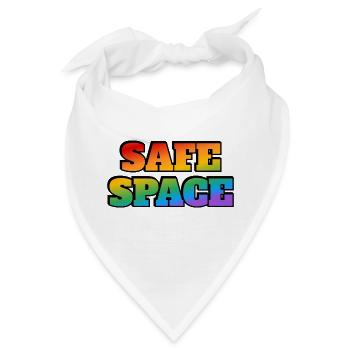 LGBT-sicherer Raum - Bandana - Weiß - Vorne