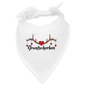 Dialekt Grantscherben - Bandana - Weiß - Vorne
