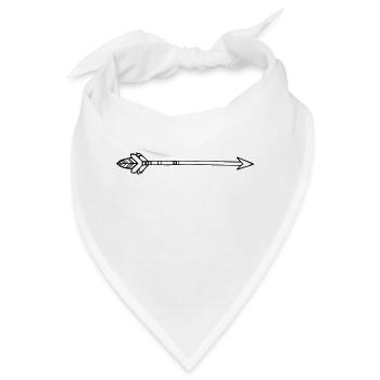 pfeil - Bandana - Weiß - Vorne