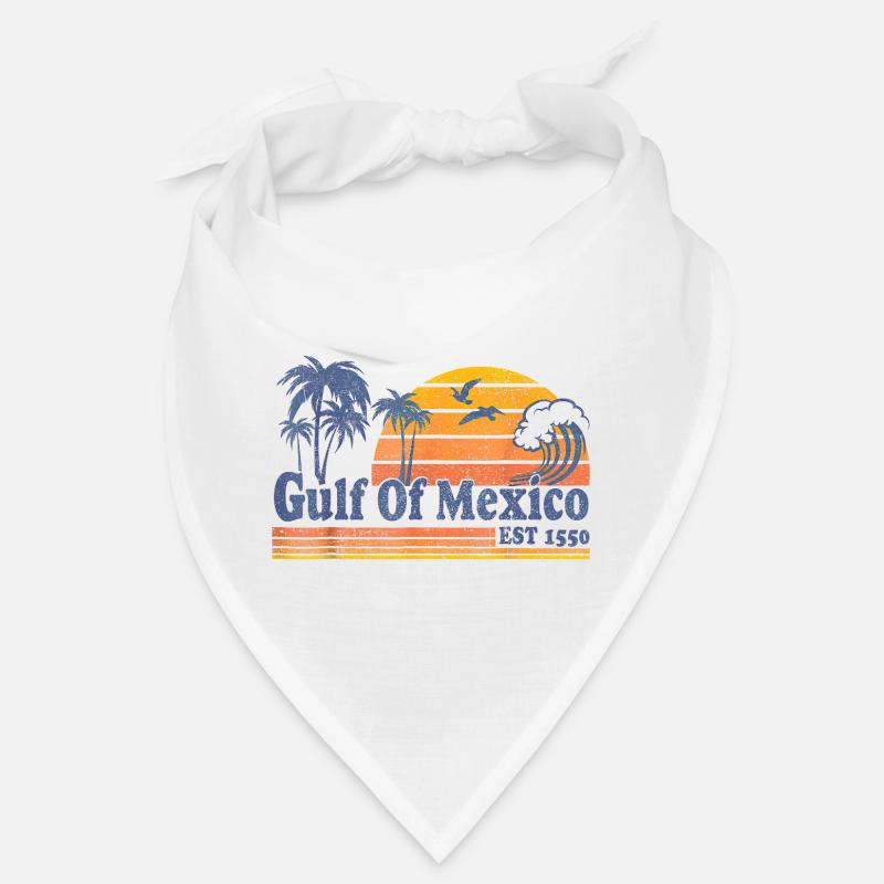 Golfe du Mexique - Bandana - blanc