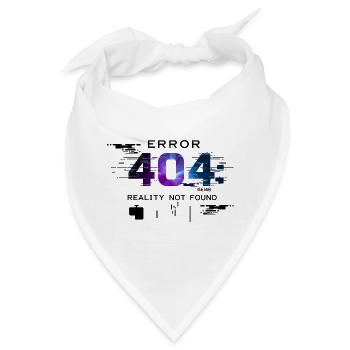 Error: Realität nicht gefunden - Bandana - Weiß - Vorne