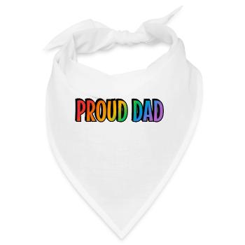 Stolzer Vater LGBTQ Stolz Eltern - Bandana - Weiß - Vorne