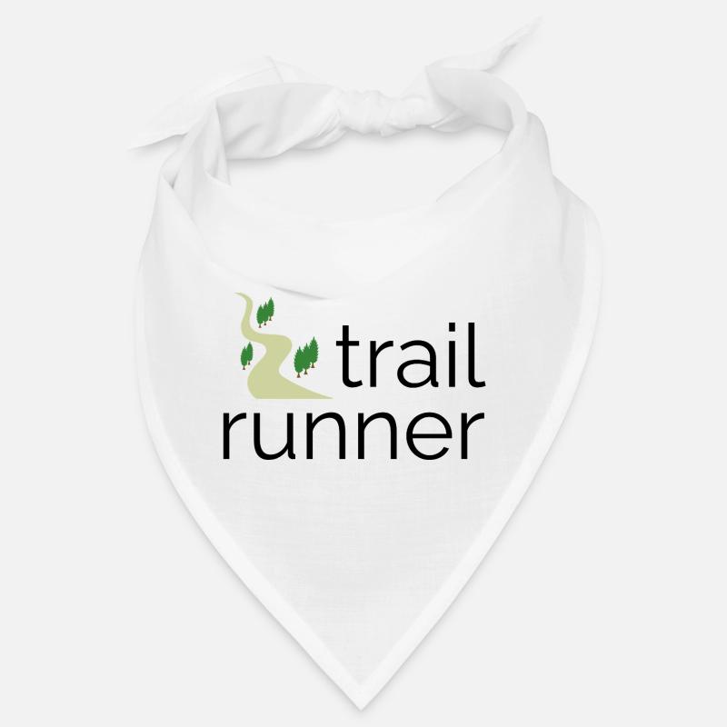 Trail Runner - Design avec texte et trail Bandana