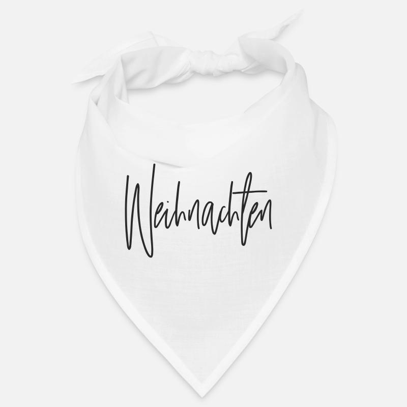 Christmas Script Hand Lettering Bandana