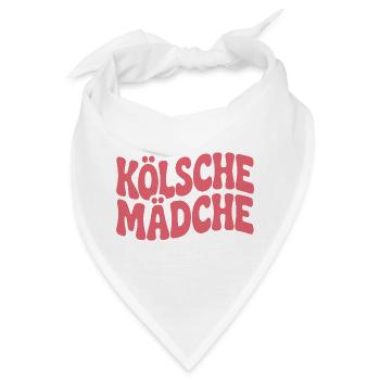 Kölsche Mädche Karneval Köln Kölle Kölsch Mädchen - Bandana - Weiß - Vorne
