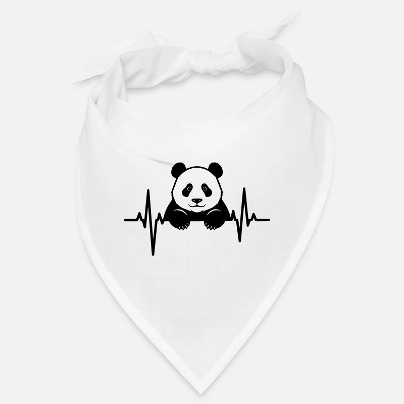 Panda im EKG – Süßes Tierdesign Bandana