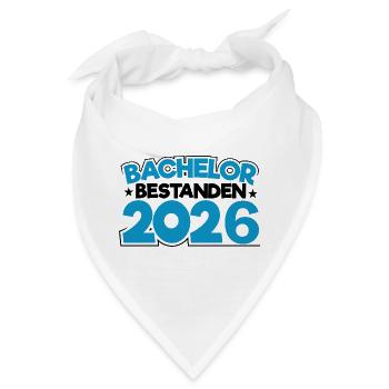 Bachelor 2026 Abschluss Promotion Sponsion - Bandana - Weiß - Vorne