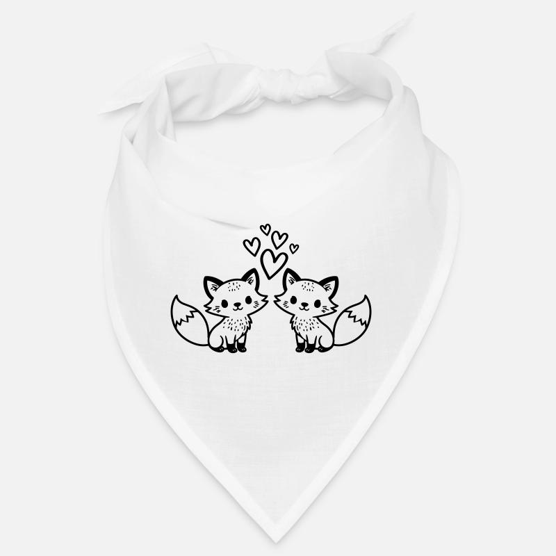Amour du couple renard Bandana