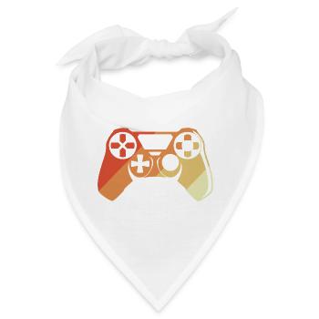 Vintage Gamepad - Bandana - Weiß - Vorne