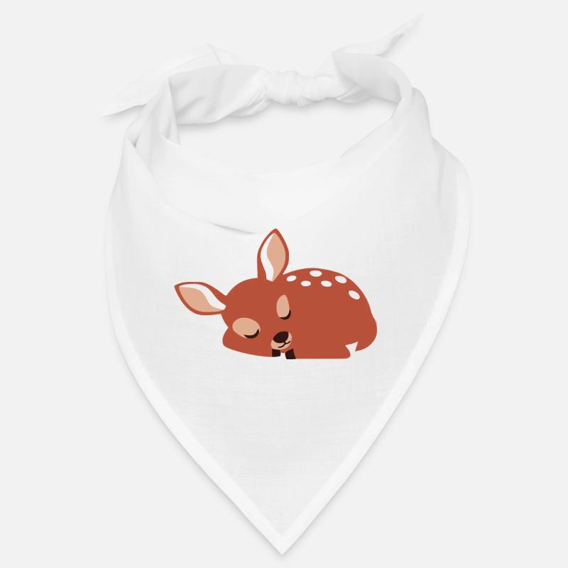 Cute sleeping fawn minimalist style Bandana