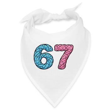 67 Twist Zuckerkunst - Bandana - Weiß - Vorne