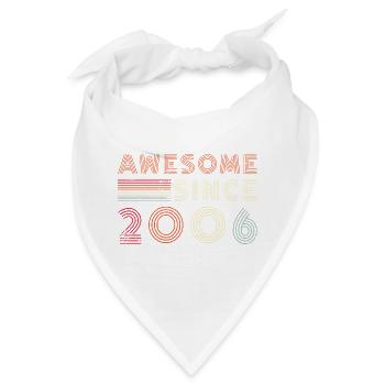 Retro Jubiläum 2006 Liniendesign - Bandana - Weiß - Vorne