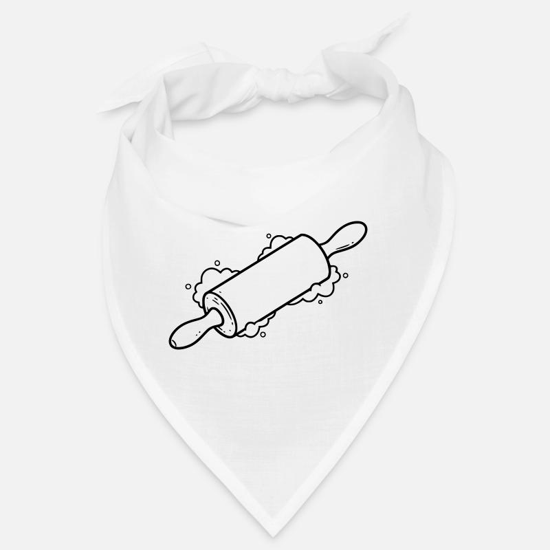 Rolling Pin Baking Roll Flour Outline Bandana