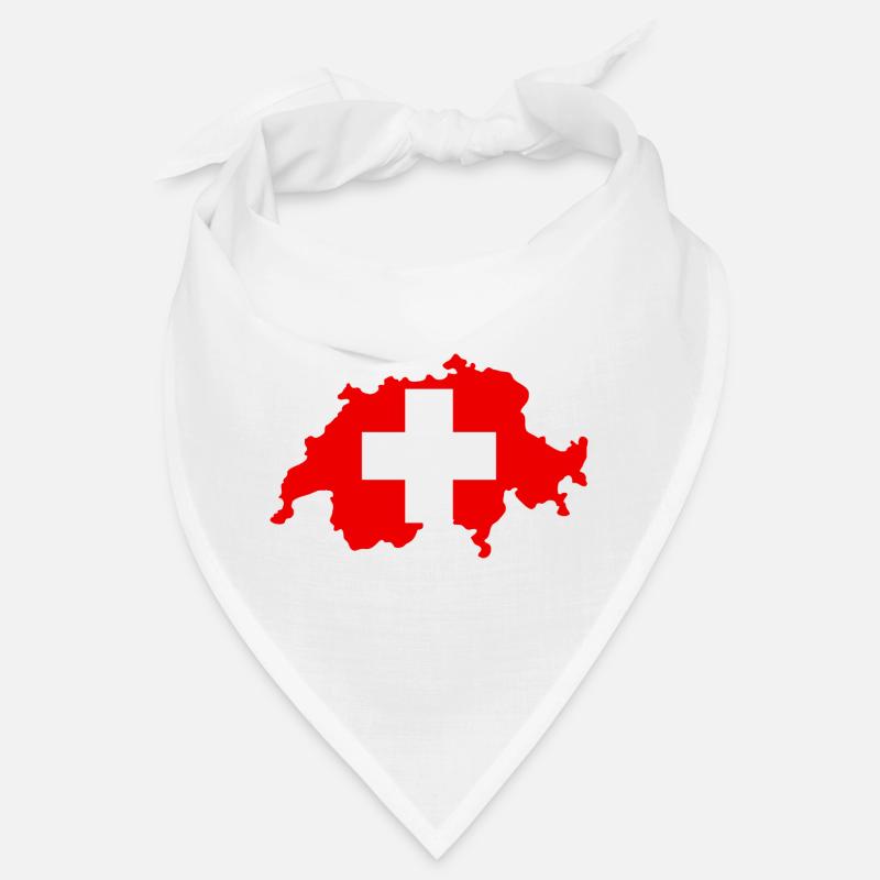 Swiss map with flag Bandana