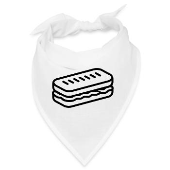 Sandwich - Bandana - Weiß - Vorne