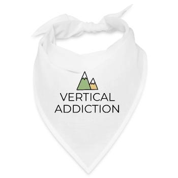 Vertical Addiction - Design mit Bergspitzen - Bandana - Weiß - Vorne