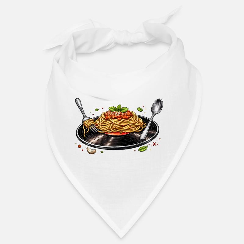 Spaghettis sur disque vinyle Bandana