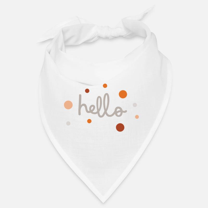Hallo süße Minimal-Typografie Weiche Ästhetik Desig Bandana