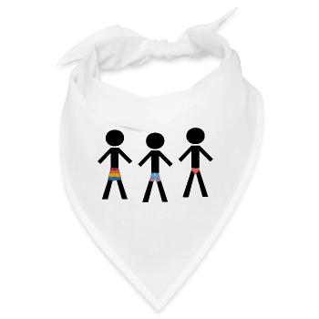 Beach Ready - Drei gut angezogene Männer - Bandana - Weiß - Vorne